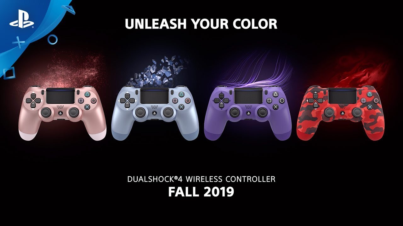 Four New DualShock 4 Wireless Controller Colors, New Gold Headset Design Coming This Fall