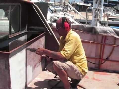 How to removing rust and paint on boats and yachts