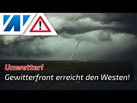 ACHTUNG! Warnstufe Rot im Westen: Unwetterfront mit Hagel, Sturmböen und Starkregen zieht auf!