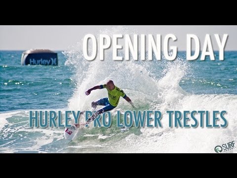 Heat Highlights - Mick Fanning, Kelly Slater, Jordy Smith- Hurley Pro 2012 Opening Day