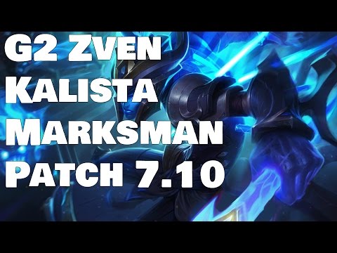 G2 Zven - Kalista vs Ezreal Patch 7.10