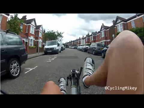 Why is that cyclist in the middle of the road? Door zone clearance.