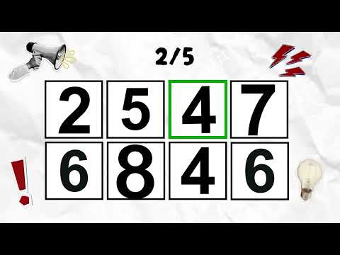 SAY THE WORD ON BEAT (NUMBERS EDITION) EASY LEVEL 1-5 