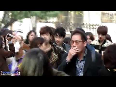 [FANCAM] 120420 EXO-K on the way to KBS Music Bank