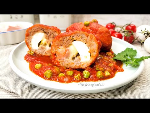 Meatloaf with tomato sauce, just like "Grandma Carmela" used to make it.