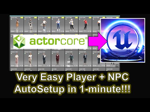 ActorCore to Unreal Engine 5.7 Player Avatar + NPC with easy setup! #ue5 #unrealengine #actorcore