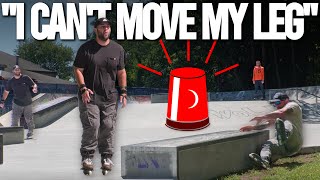 Emergency Situation @ The Skatepark // Aggressive Inline Skate Vlog