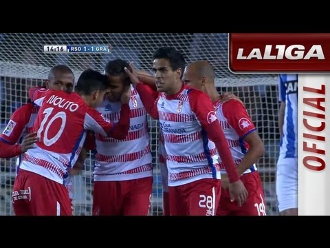 Gol de El Arabi (1-1) en el Real Sociedad - Granada CF - HD