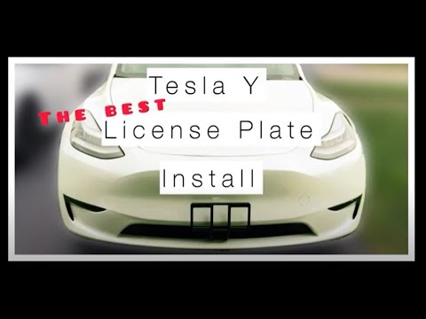 Tesla Y: Quick Bandit License Plate Install #quickbandit #1975creations