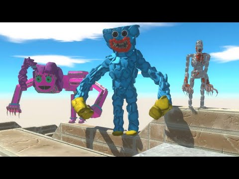 SCP 096 & Mommy Long Legs & Huggy Wuggy in Animal Revolt Battle Simulator