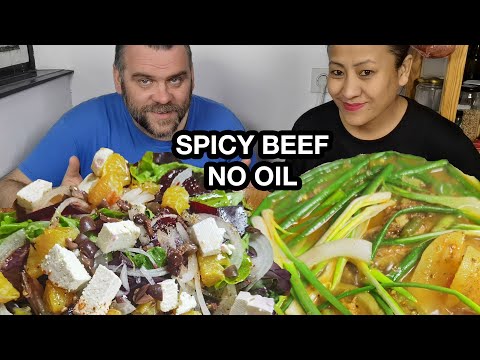 SPICY BEEF STEW NO OIL RECIPE/BEEF CURRY WITHOUT OIL/TANGKHUL MUKBANG/APEI EATS RECIPE