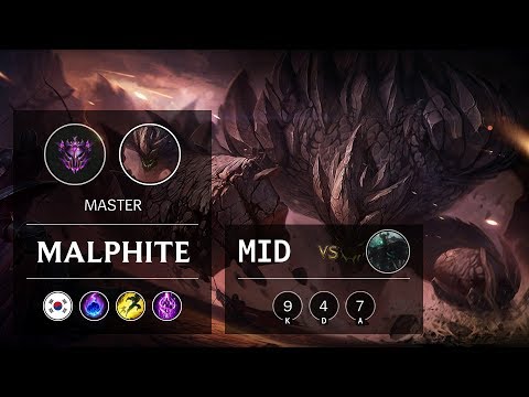 Malphite Mid vs Mordekaiser - KR Master Patch 9.13