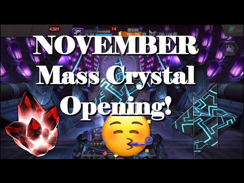 November Mass Crystal Opening | Massive Account Growth! Marvel Contest of Champion