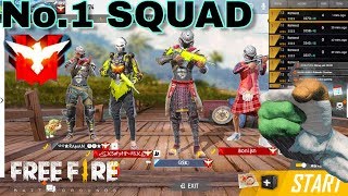 Free Fire live | Squad Ranked Game | Heroic Game Play [Hindi]