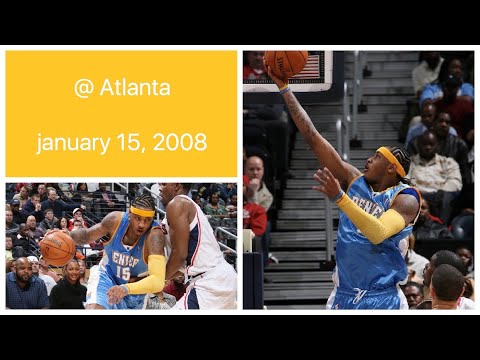 Carmelo Anthony 36 pts @ Atlanta Hawks Highlights (january 15, 2008)