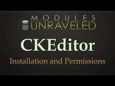 comment installer ckeditor drupal 7