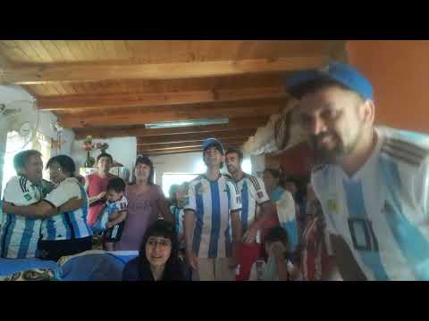 Argentina campeón del mundo 2022.  Familia Ojeda, Gaiman, Chubut 🇦🇷🇦🇷
