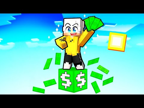 SOPRAVVIVO su UN SOLO BLOCCO di SOLDI in Minecraft