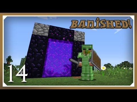 Minecraft Banished Modpack | Nether! | E14 (Harsh Survival Minecraft 1.10.2)