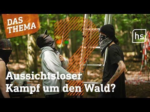 Aktivisten besetzen Langener Wald | hessenschau DAS THEMA