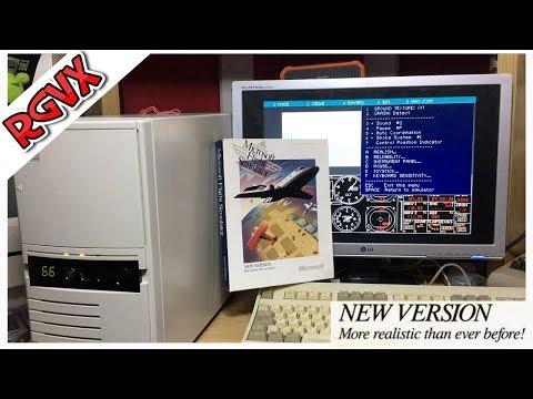 Flight Simulator 4.0 : Unboxing, Installing & Reviewing On A Vintage 486 PC ( Microsoft )