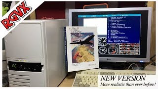 Flight Simulator 4.0 : Unboxing, Installing & Reviewing On A Vintage 486 PC ( Microsoft )
