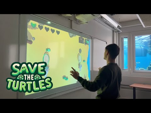 Démonstration du jeu Save The Turtles - Jeu interactif et innovant ! Unity + Python (Yolo V8)