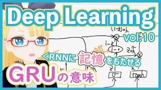 - 【深層学習】GRU - RNN に記憶をもたせる試みその1【ディープラーニングの世界 vol. 10 】 #066 #VRアカデミア #DeepLearning #GatedRecurrentUnit