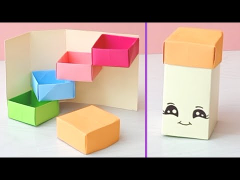 DIY Seçret Stepper Box / Origami Paper Crafts /Gifts Idea