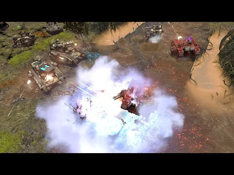 Mega Mechanized Army vs Chaos Space Marines - Astartes Mod - Warhammer 40K Dawn Of War 2 Retribution