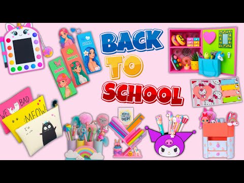50 DIY - SCHOOL SUPPLIES IDEAS - BACK TO SCHOOL HACKS AND CRAFTS
