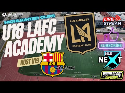 MLS NEXT U19 LAFC ACADEMY TAKE A EARLY LEAD VS BARCELONA ACADEMY U19'S IN LOS ANGELES CALIFORNIA.