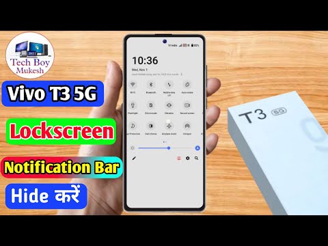 vivo t3 5g lock screen notification panel hide, vivo t3 5g notification bar off
