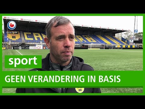 SPORT: René Hake verandert niets aan basisopstelling SC Cambuur