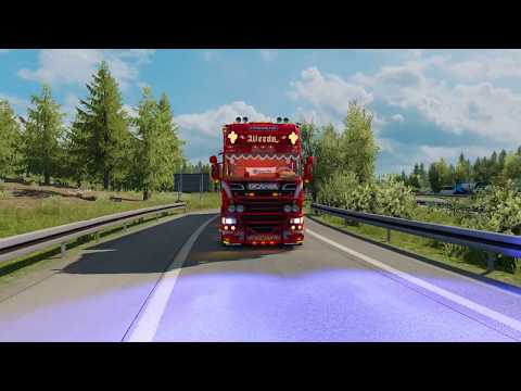 ETS 2 tuning SCANIA R500 V8 + TRAILER MOD