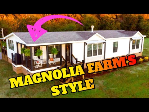 Farm House Style and PERFECT kitchen! This Mobile Home tour blew our minds!!! (Fixer Upper Style)