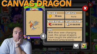 How to get the CANVAS DRAGON #dragonvale #dragongamer #canvasdragon