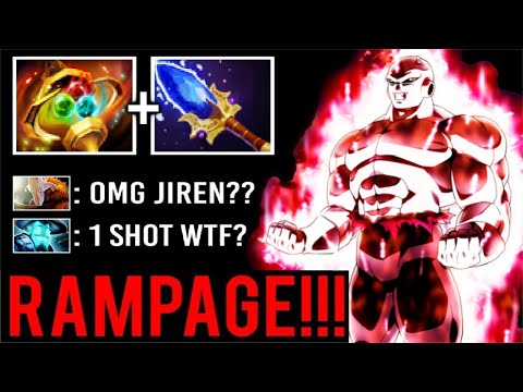 "JIREN" IS BACK! Crazy RAMPAGE +250 STR Apex 1 Shot Kill Most Imba Hero Super Fast Farm Dota 2