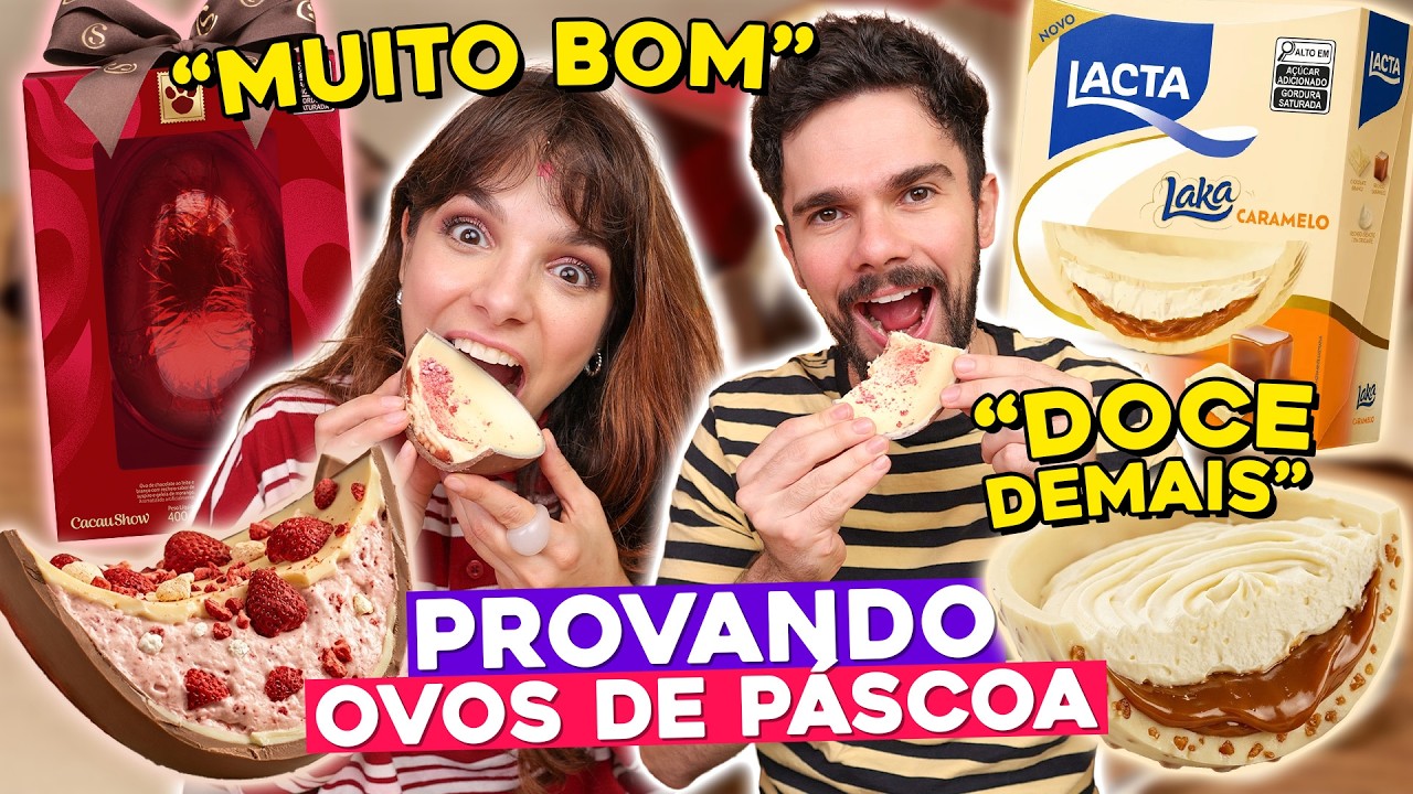 PROVANDO OVOS RECHEADOS | PÁSCOA 2026 | Cacau Show e Laka