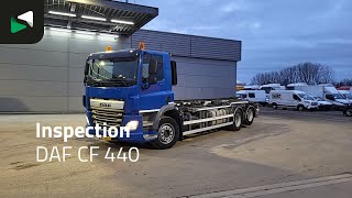 Camion syst&egrave;me de c&acirc;ble DAF CF 440 6X2 NL-Truck APK ACC Liftachse 28T Trans-Com chainlift Eu | Image 4 - Autoline