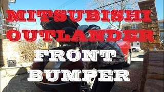 How to remove install front bumper Mitsubishi Outlander