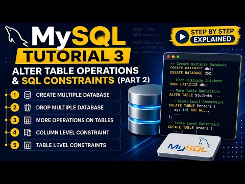 Sql Tutorial 3sql Constraints Part 2