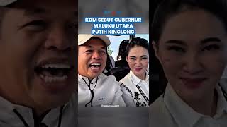Gombalan Kang Dedi saat Berkeliling dengan Sherly Tjoanda, Maluku Panas tapi Gubernur Putih Kinclong