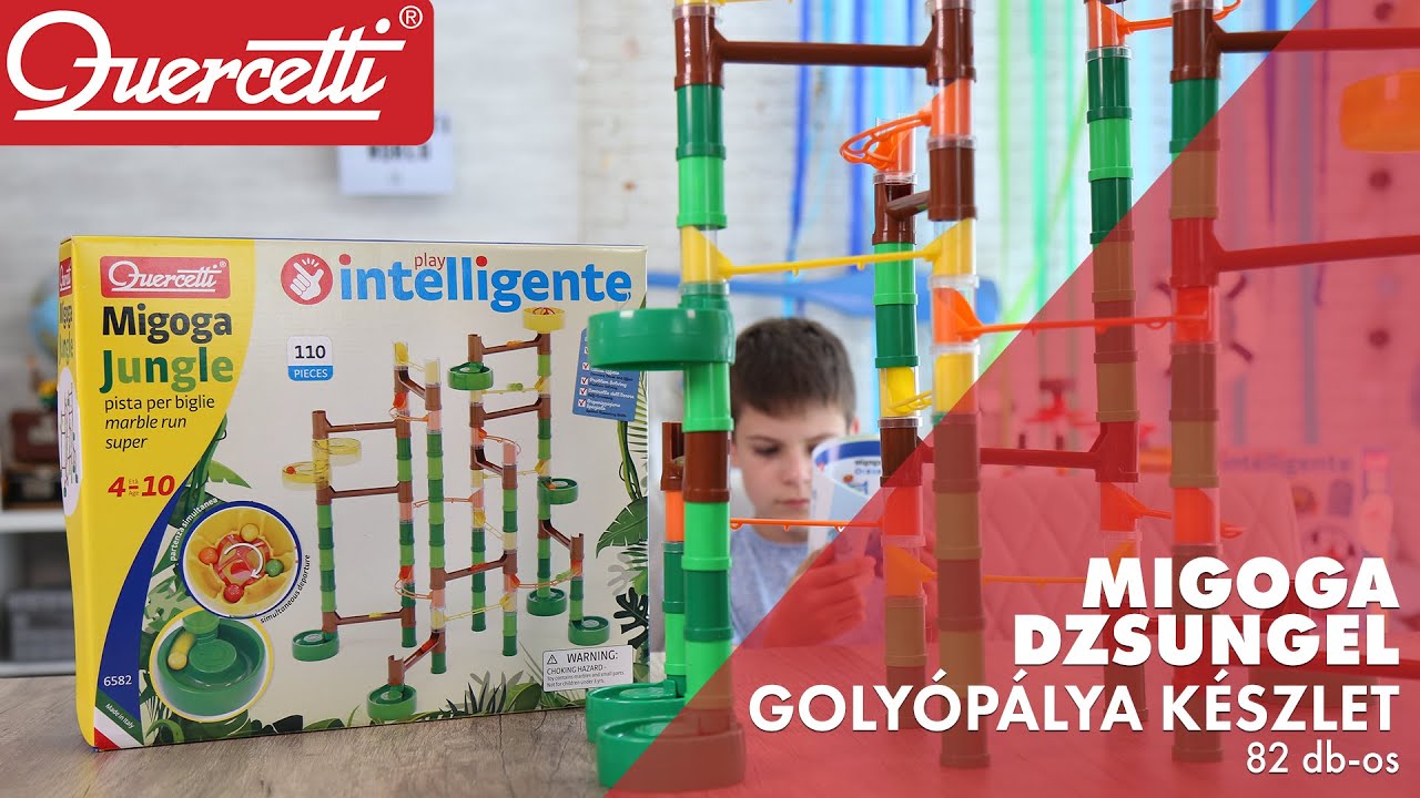 Quercetti: Migoga Dzsungel golyópálya készlet 110db-os videó