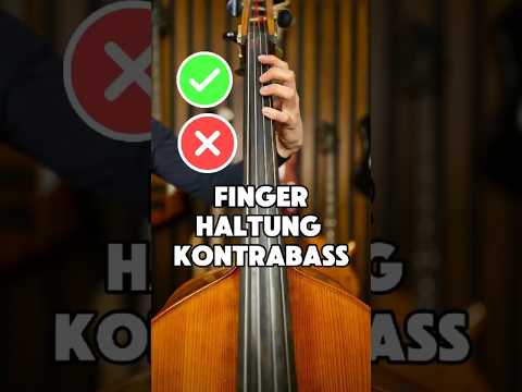Korrekte Fingerhaltung Kontrabass - Linke Hand - Spieltechnik verbessern