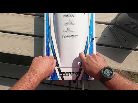 Pro Boat sonicwake  (rc Boat Bitz rudder and 4814 prop)