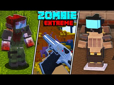 How to turn Minecraft into a Zombie Apocalypse with 1 mod! (1.19.2) | zombie extreme mod