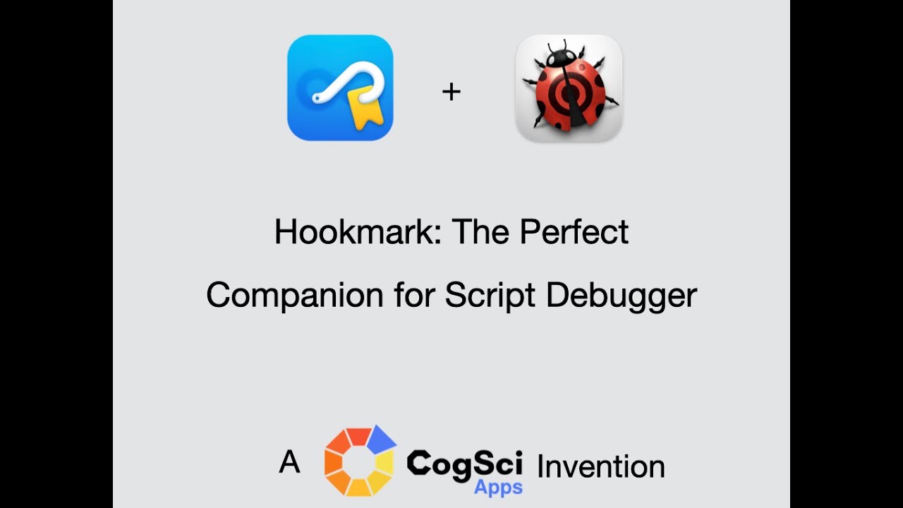 Edit your AppleScripts with Script Debugger by Late Night Software 🇨🇦 and connect them with Hookmark