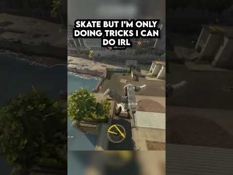 SKATE. But I'm Only Doing Tricks I Can Do IRL 👀 #skate #skateboarding #skate4