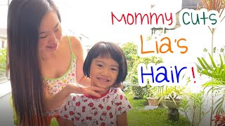 Mommy Cuts Lia's Hair | #theDLRs